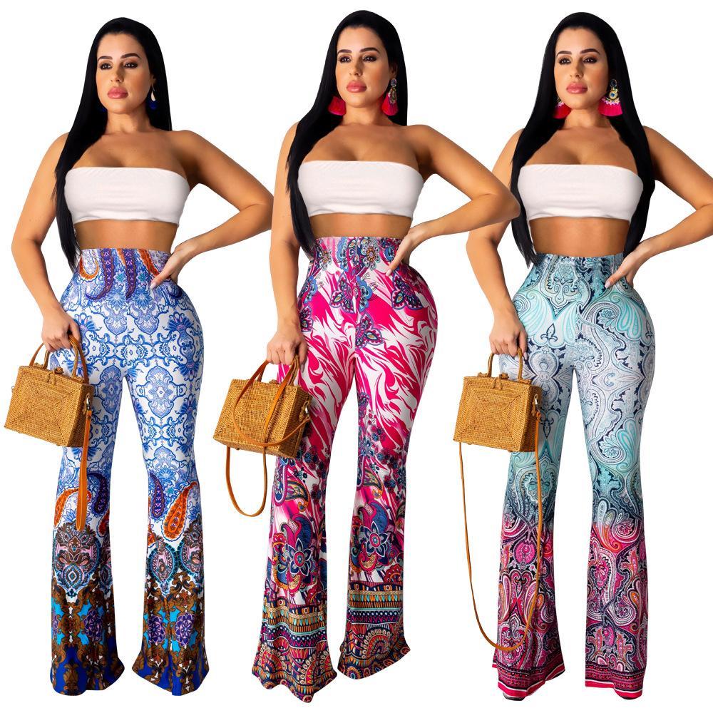 Fashion Pattern Printed Women'S Bootcut Pants