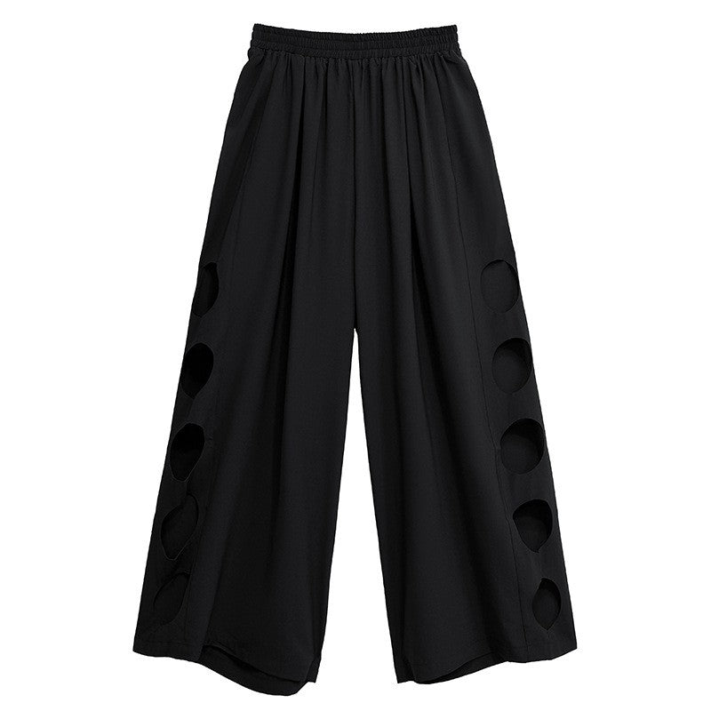 Cutout High Waist Wide Leg Pants For Women