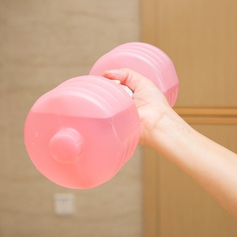 Plastic Water Injection Women Dumbbell Fitness Equipment Thin Body Plastic Dumbbell