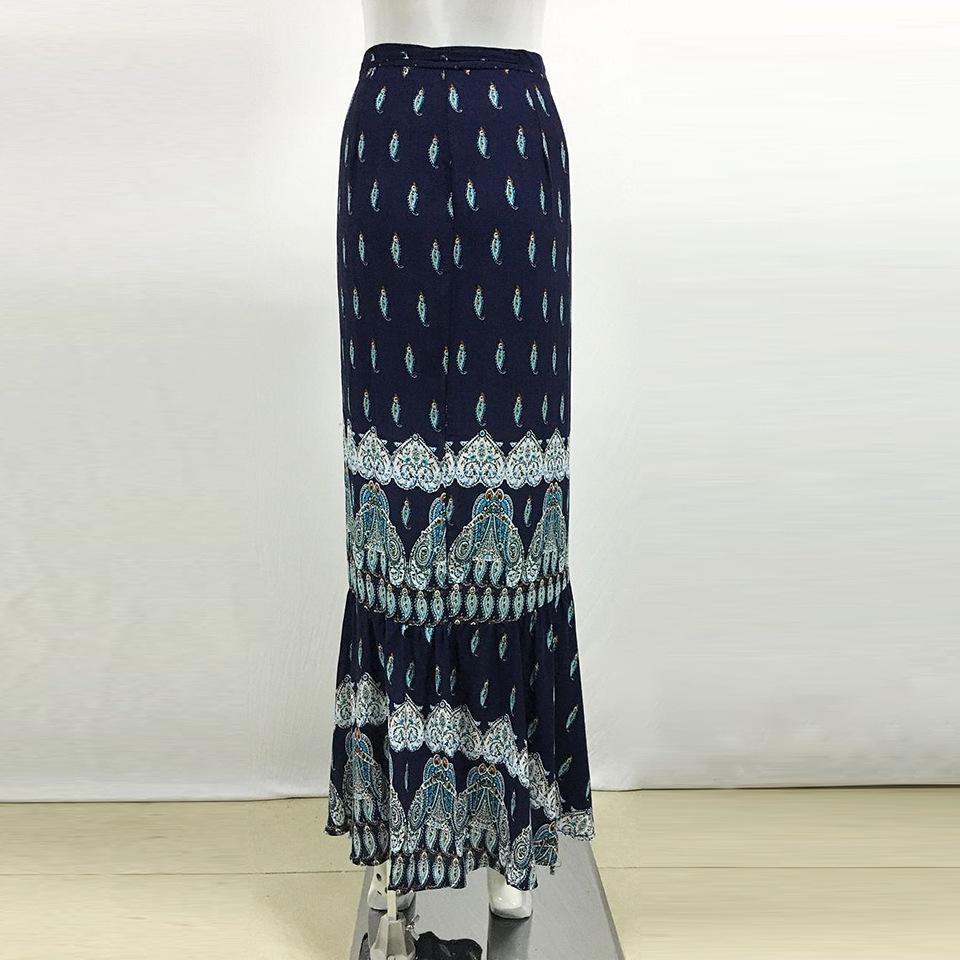 Casual Vacation Style Bohemian Seaside Split Skirts 3 Color