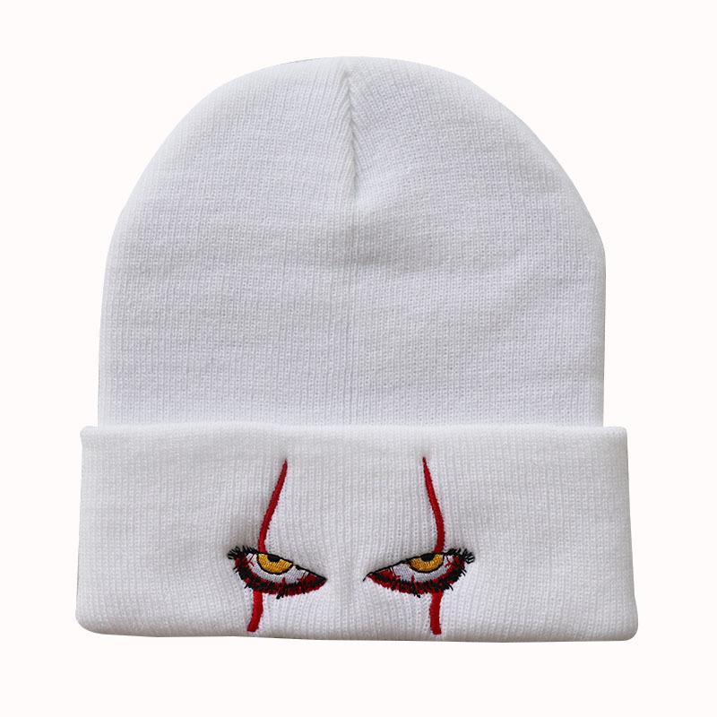 Pennywise Scary Eyes Hat Warm Cover Hip Hop Hat Wool Hat