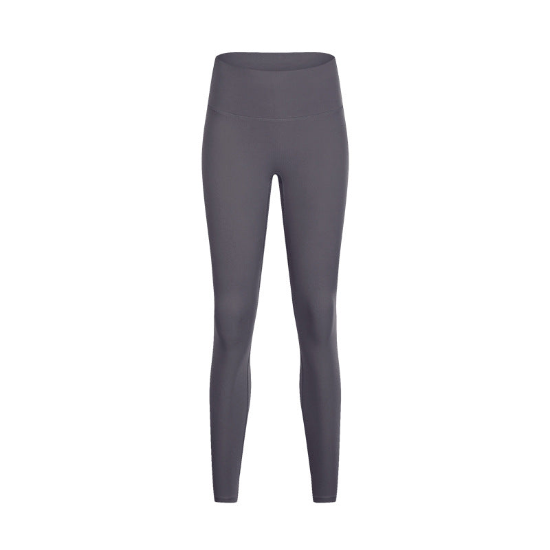 Yoga Pants Women Without Embarrassment Line High Waist Lift Hip Elastic Fitness Exercise Nine-Point Pants