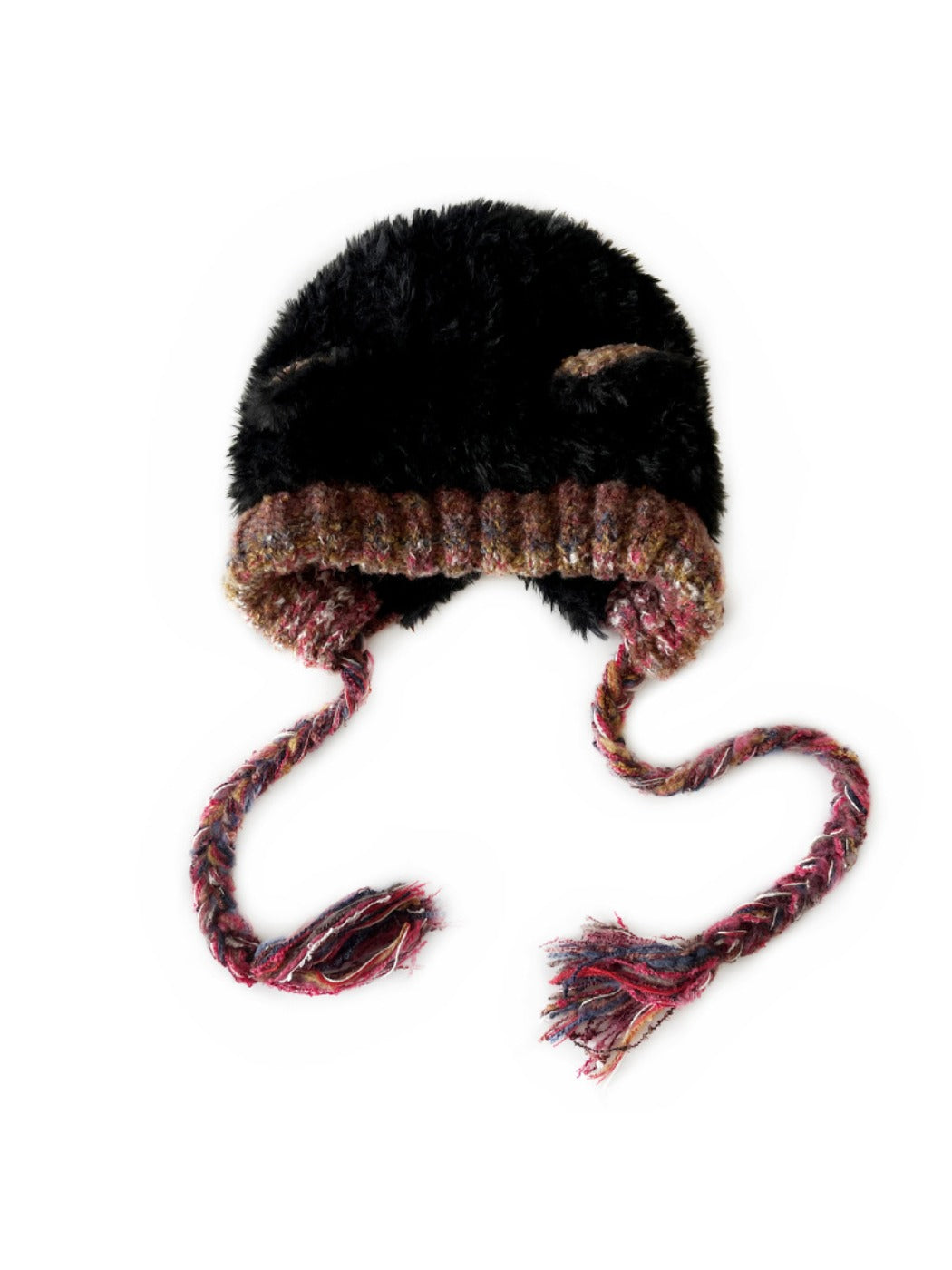 Haila - Cute Knitted Beanie with Braids & Cat-like Ears