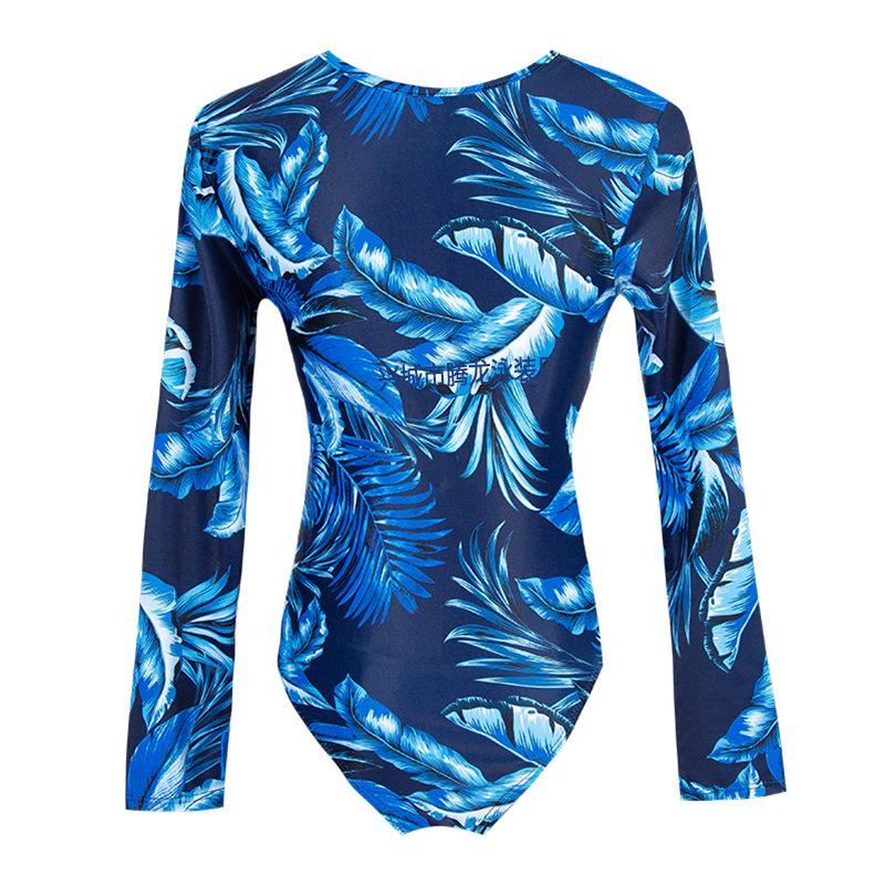One-Piece Long Sleeve Sunscreen Swimsuit Wetsuit