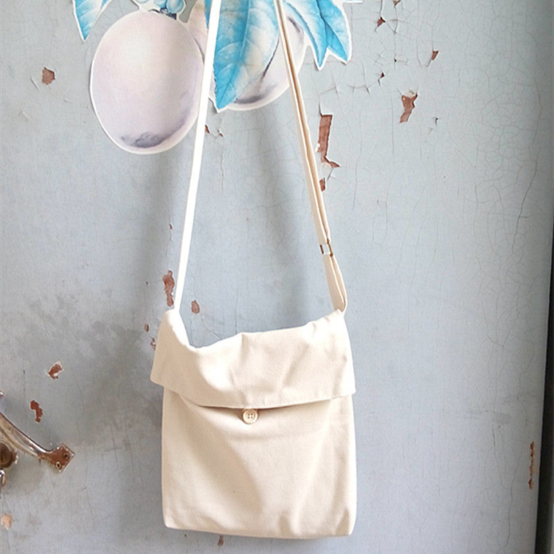 DIY Blank Canvas Crossbody Tote Bag Hand-Painted Unique Gift