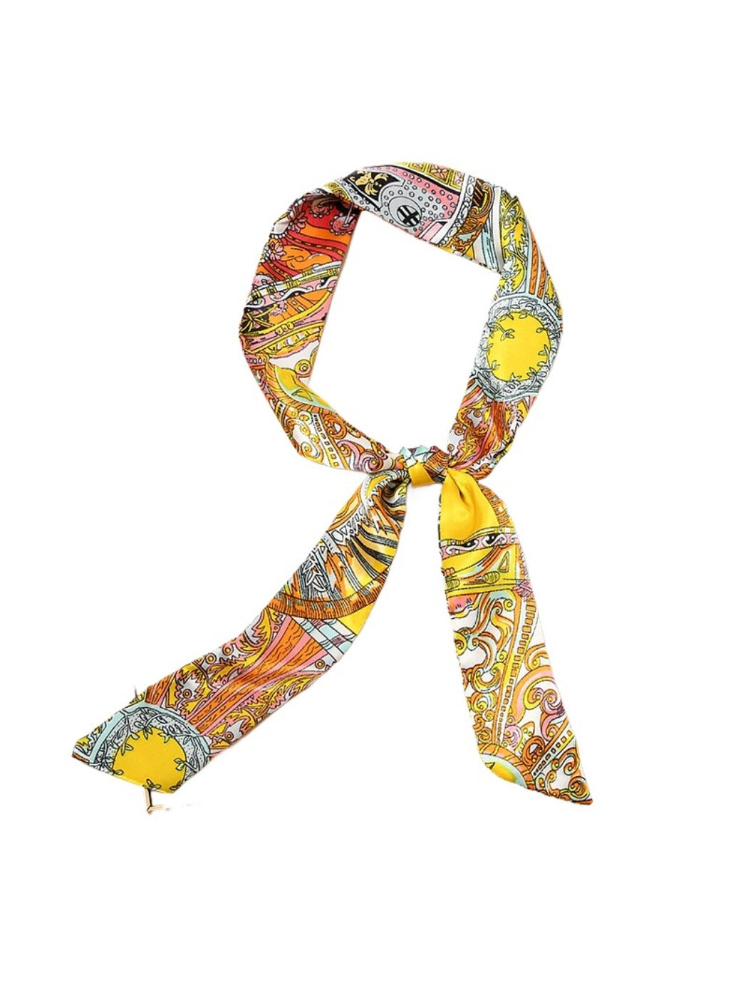 Scarvii - Classic Colorful Print Head Scarf - Elegant & Vibrant