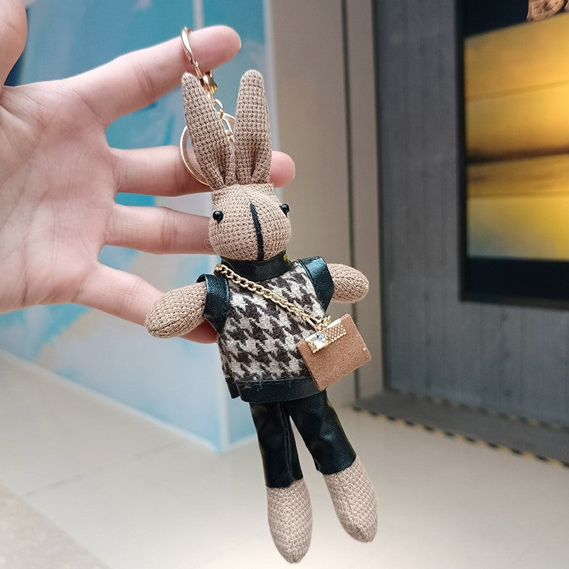 Cute Rabbit Plush Keychain