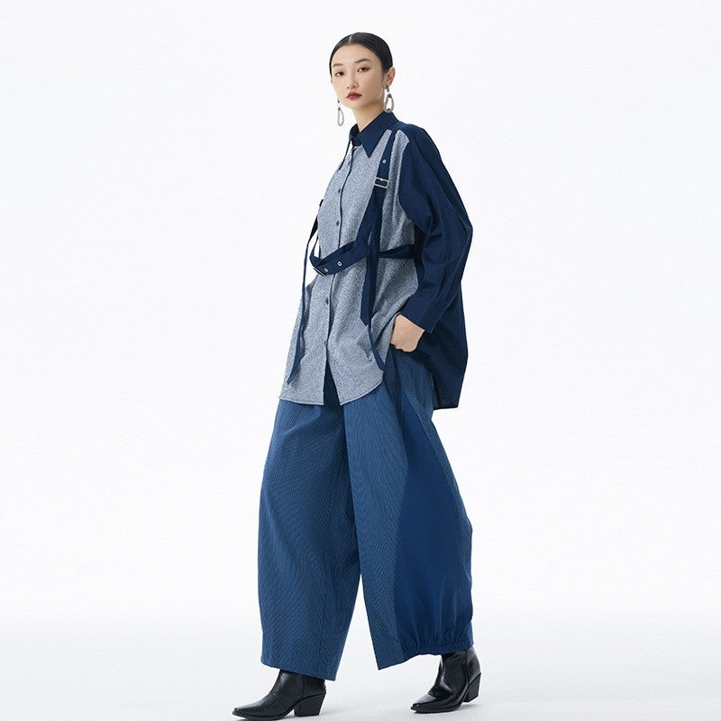 Contrast Relaxed Fit Shirt