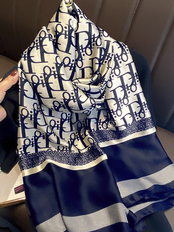 Letter Print Sun Protection Shawl&Scarf
