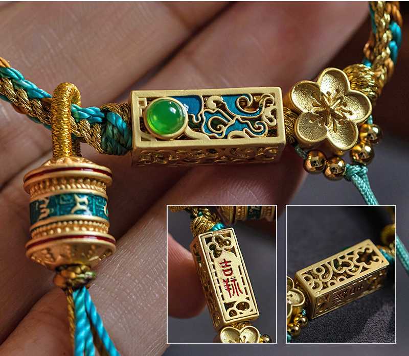Hand-Woven Retro National Wind Adjustable Cotton Rope Necklace Rope
