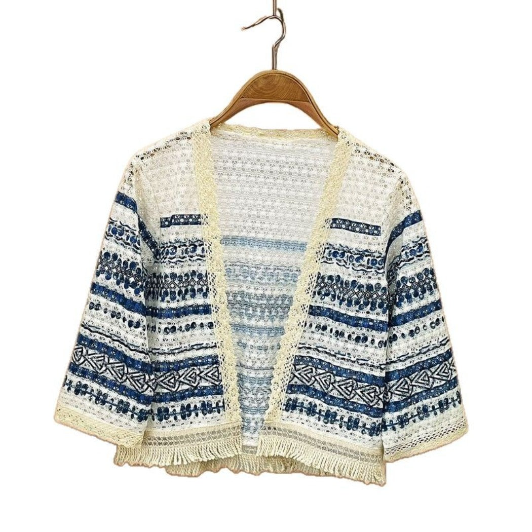 Crosa - Boho Knit Cardigan Cover-Up – Stylish & Cozy