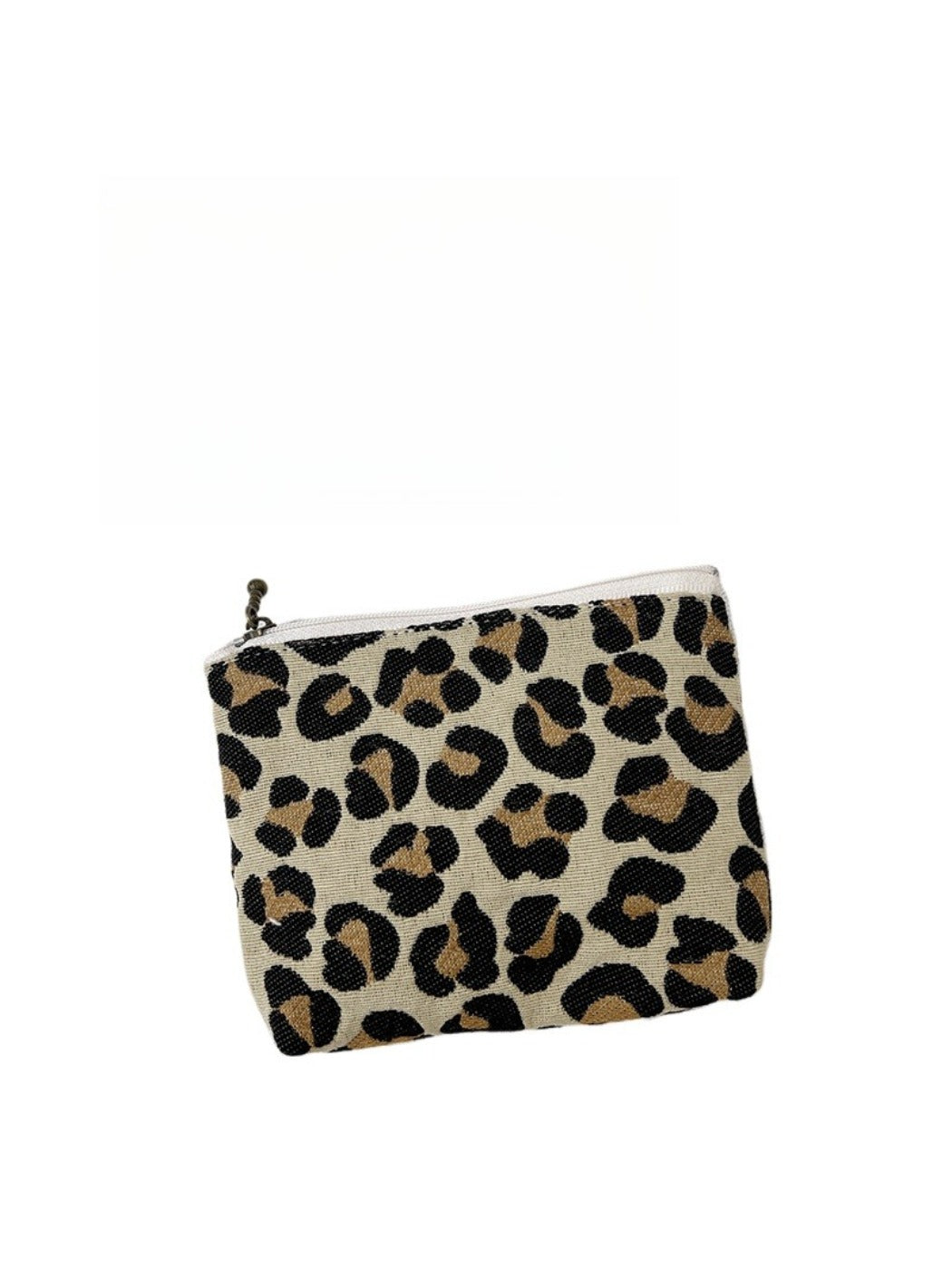 Cosbai - Small Coin Purse with Leopard & Floral Prints