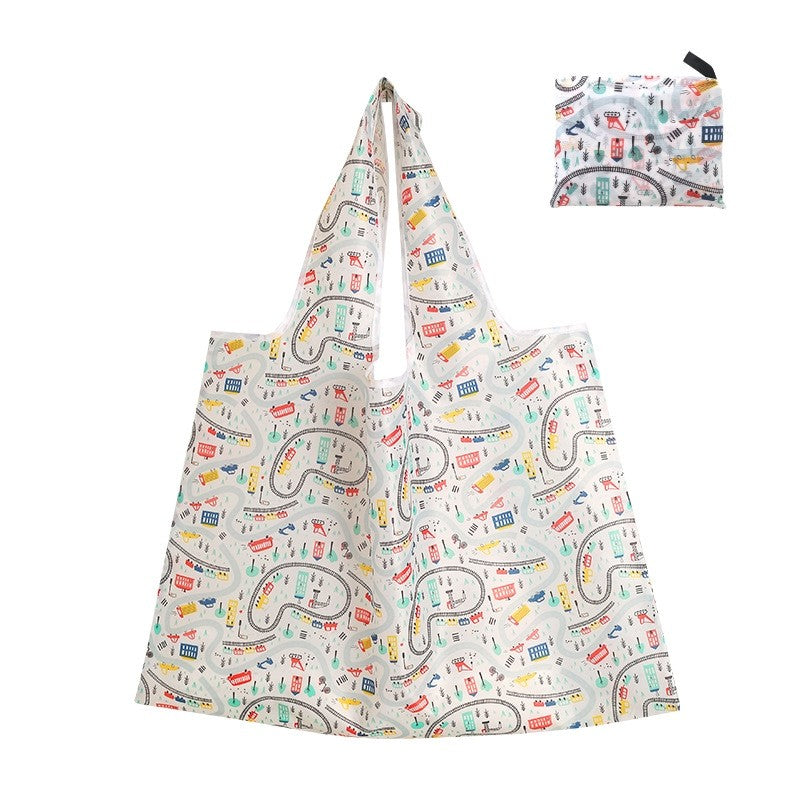Large Capacity Foldable Shopping Bag Portable Print