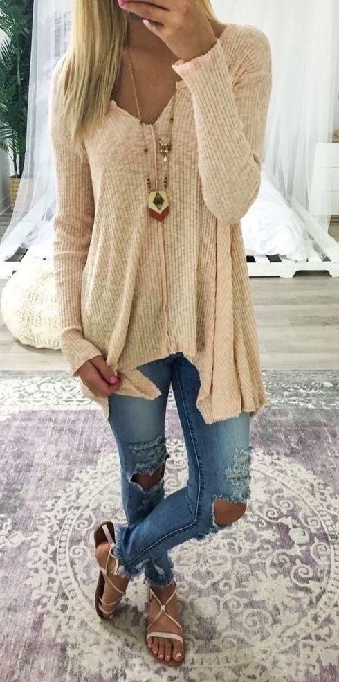 Pure Colour Pullover Sexy V-Collar Irregular Jacket