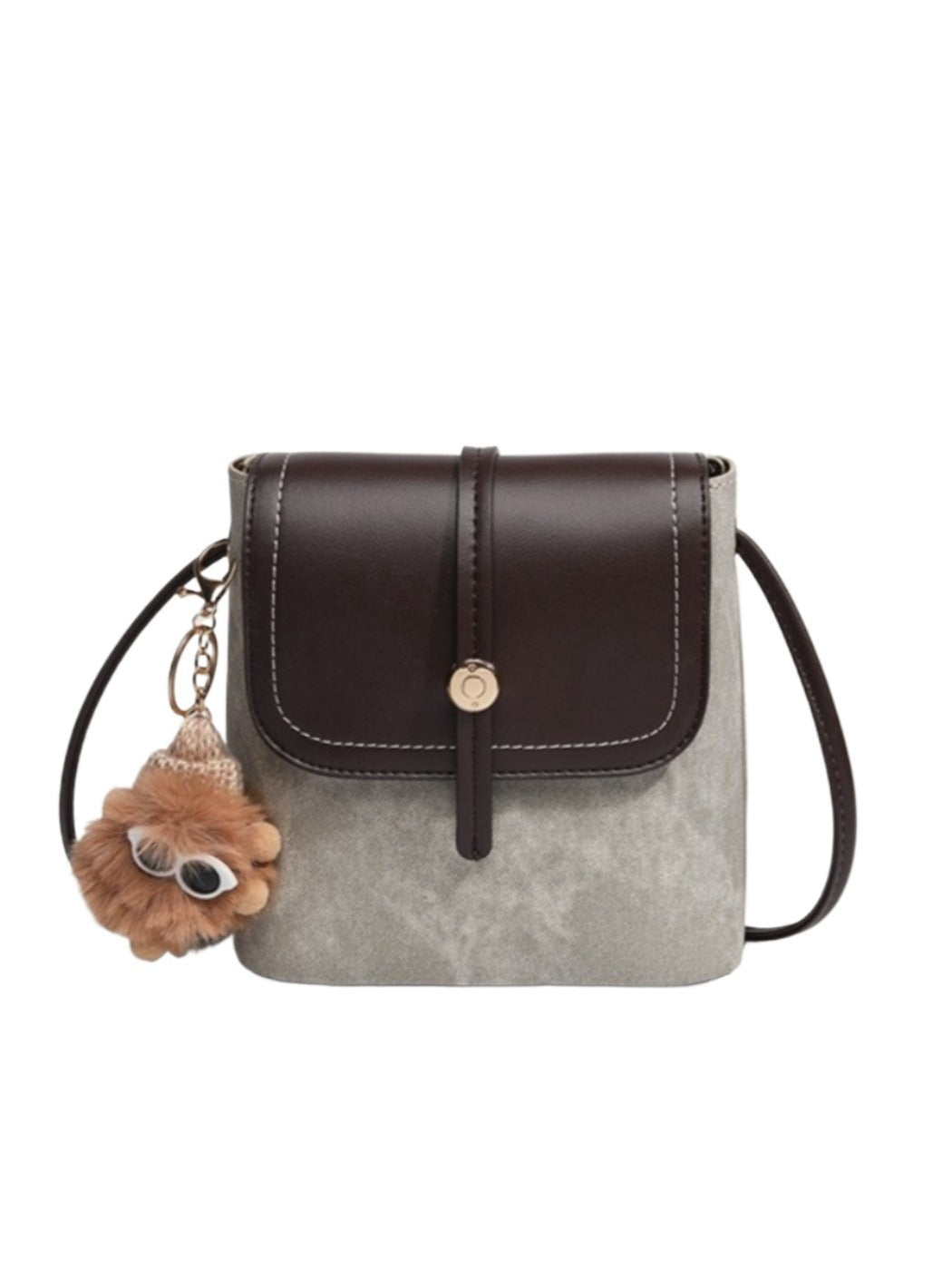 Cosbai - Simple Color-Block Crossbody Bag – Playful & Practical