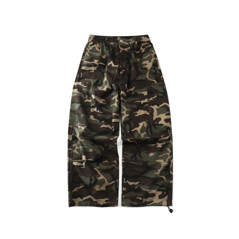 Camouflage Cargo Joggers Adjustable Ankle Cuff Men's Outdoor Style