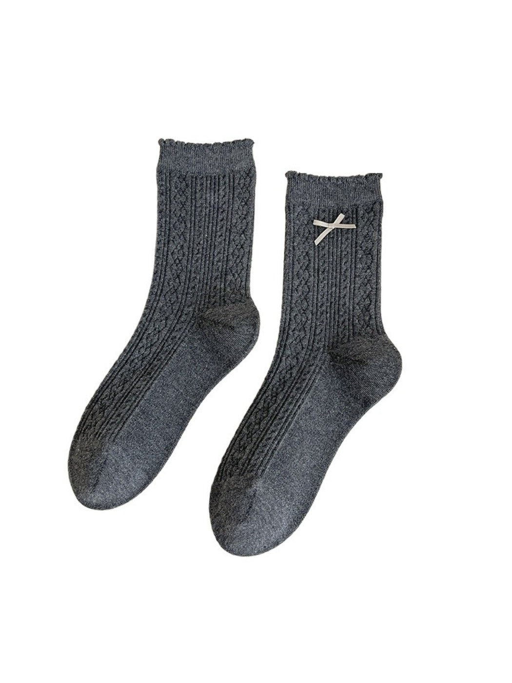 Rufia - Sweet Cozy Bow Mid-Calf Capsule Socks