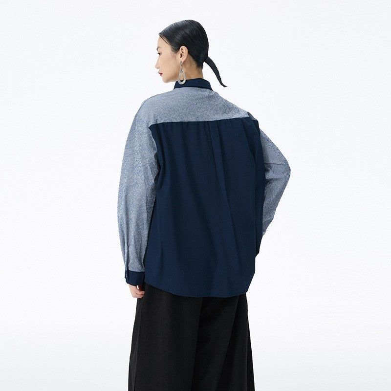 Irregular Design Long-Sleeved Shirt