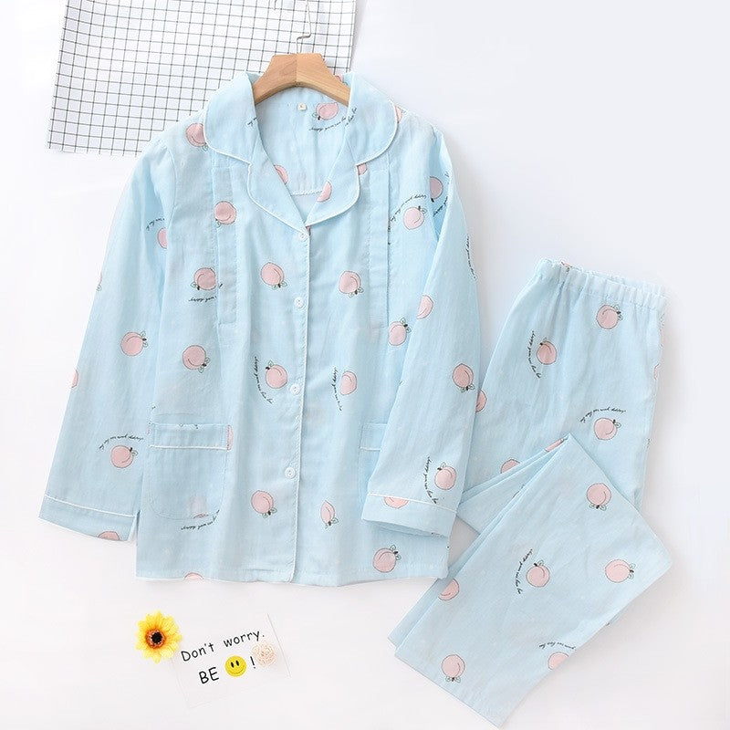 Printed Long Sleeve Pajama Set