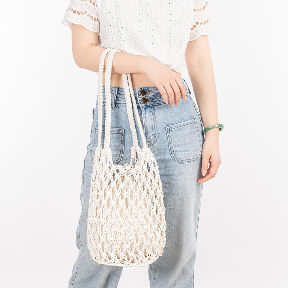 Fashion Hollow Out Bucket Shoulder Bag