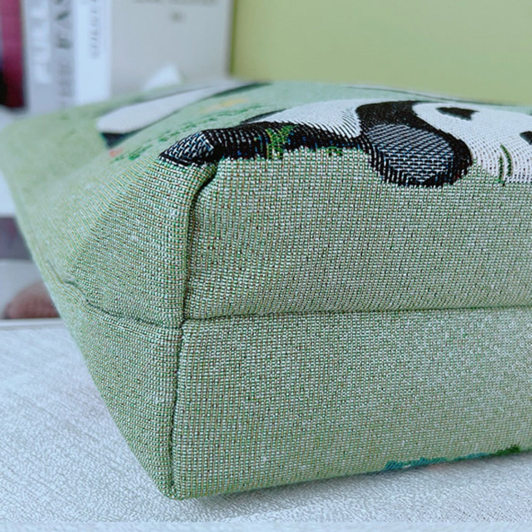 Cosbai - Green Panda Tote Bag - 4 Convenient Sizes