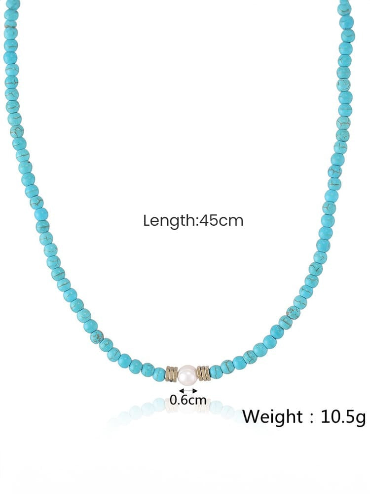 Turquoise \u0026 Pearl Necklace