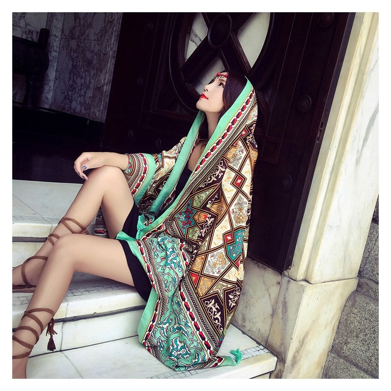 Long Printed Scarf