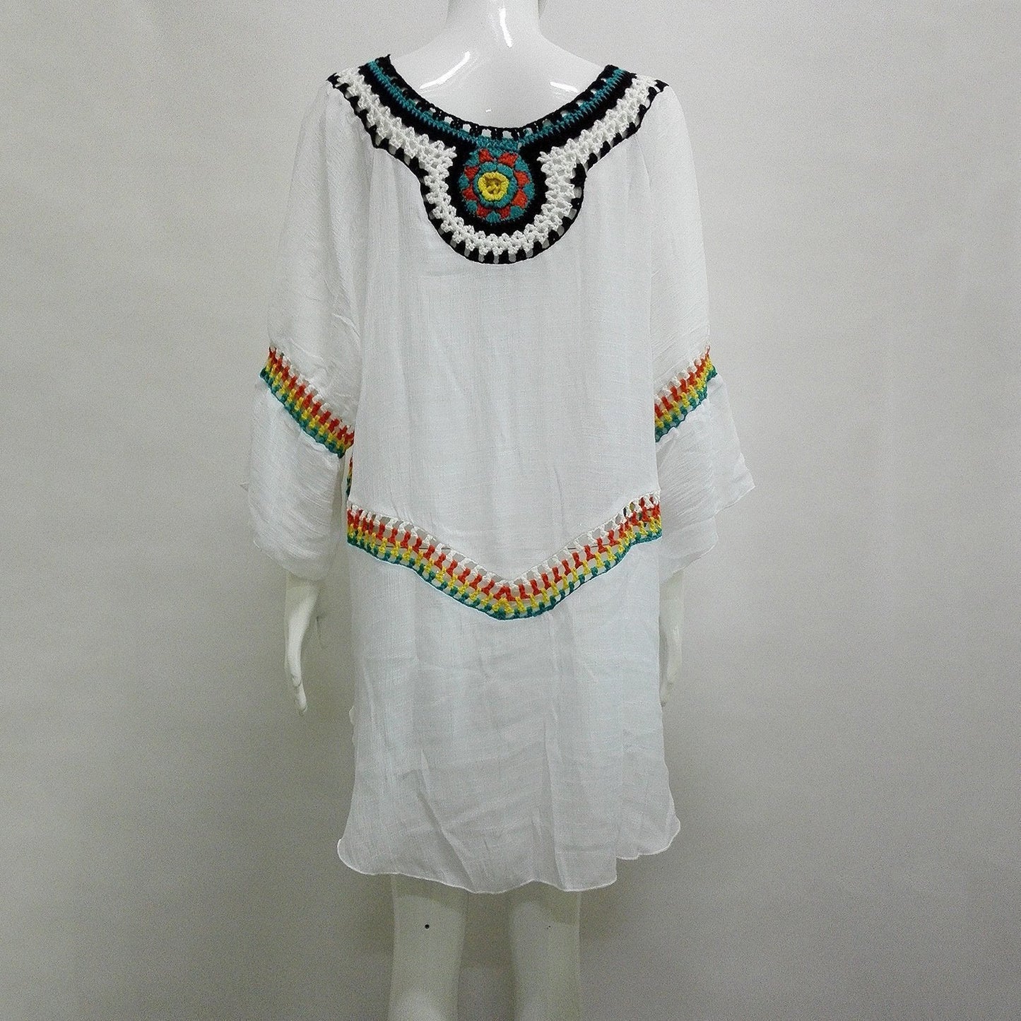 Three Colors Large Size Fashion Loose Women Bohemia Style Cotton In The Long Section Of The Shirt