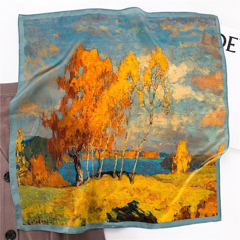 Printed Square Scarf