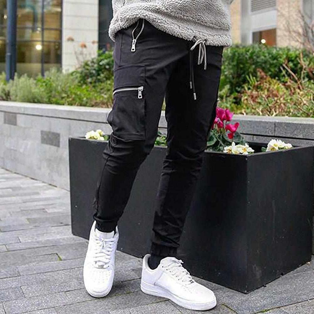 Sky Madrid Multi Pocket Slim Cargo Pants