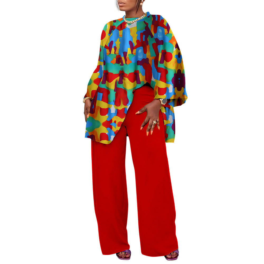 Trendy Casual Plus Size Two-Piece Set