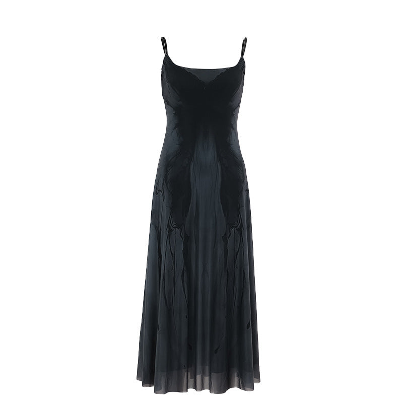 Sexy Butterfly Print A-Line Dress For Women