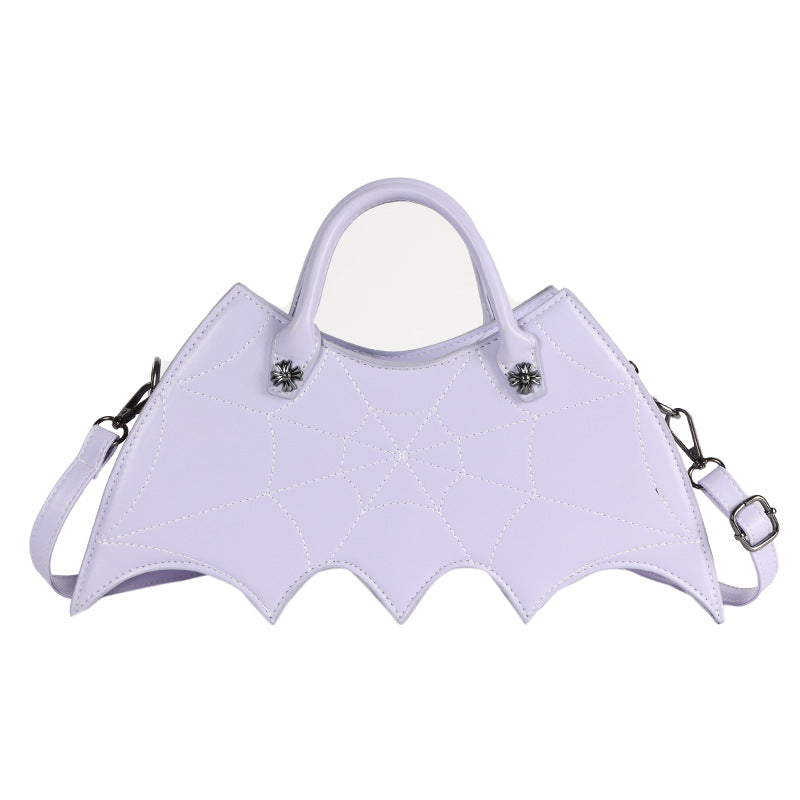 Creative Halloween Bat PU Handbag Trendy Casual Crossbody Bag