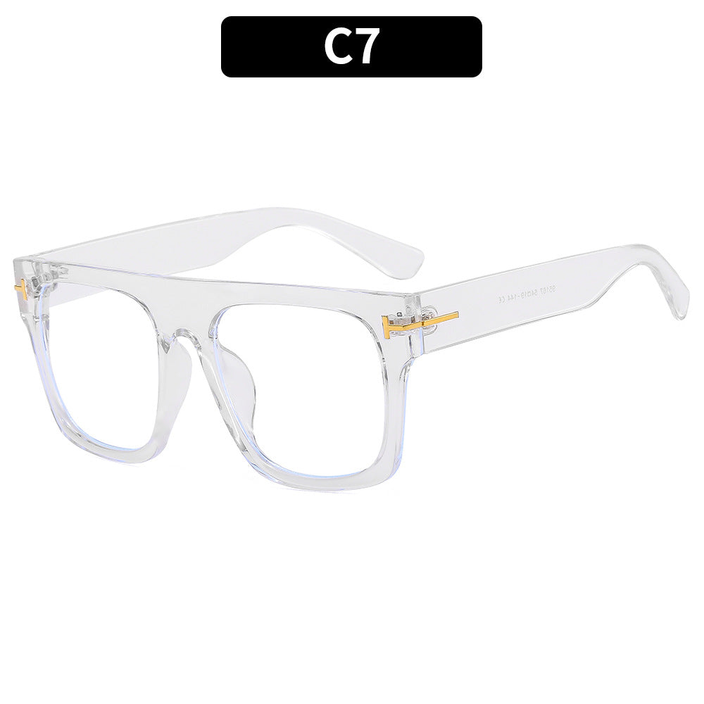 Trendy Large Frame Anti-Blue Light Glasses for Men and Women