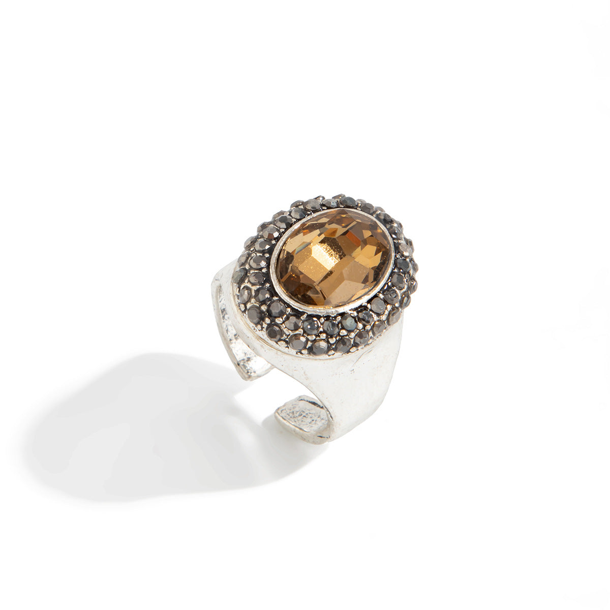 Vintage Geometric Acrylic Ring Fashion Jewelry For Women