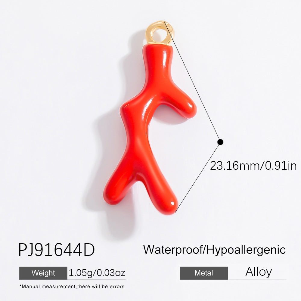 Alloy Pendant Necklace Trendy Fruit Design Handmade DIY Jewelry