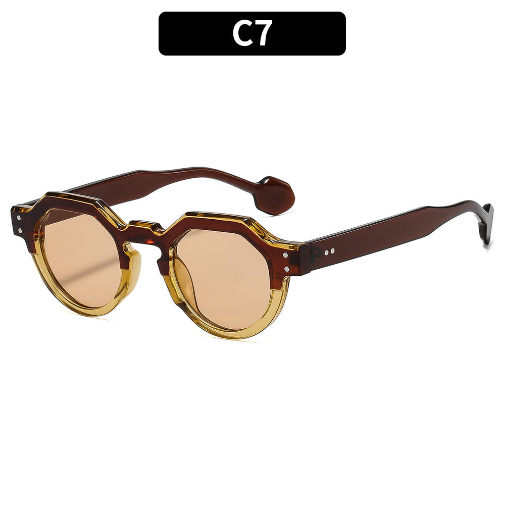 Casual Polygon Sunglasses Fashionable Unisex UV400 Protection