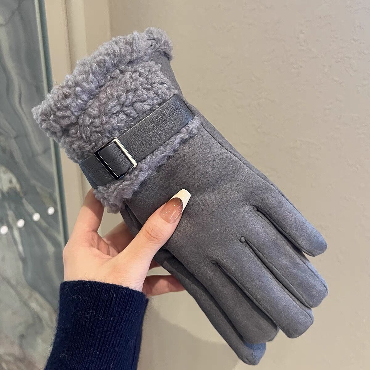 Winter Touch Screen Thermal Suede Gloves