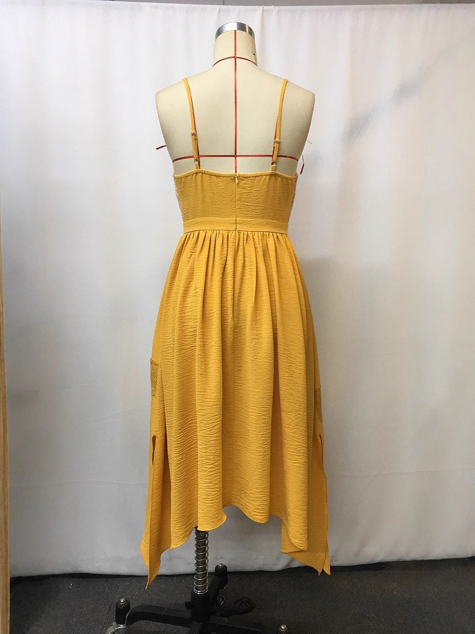 Western Bohemian Lace-Trimmed Casual Dress