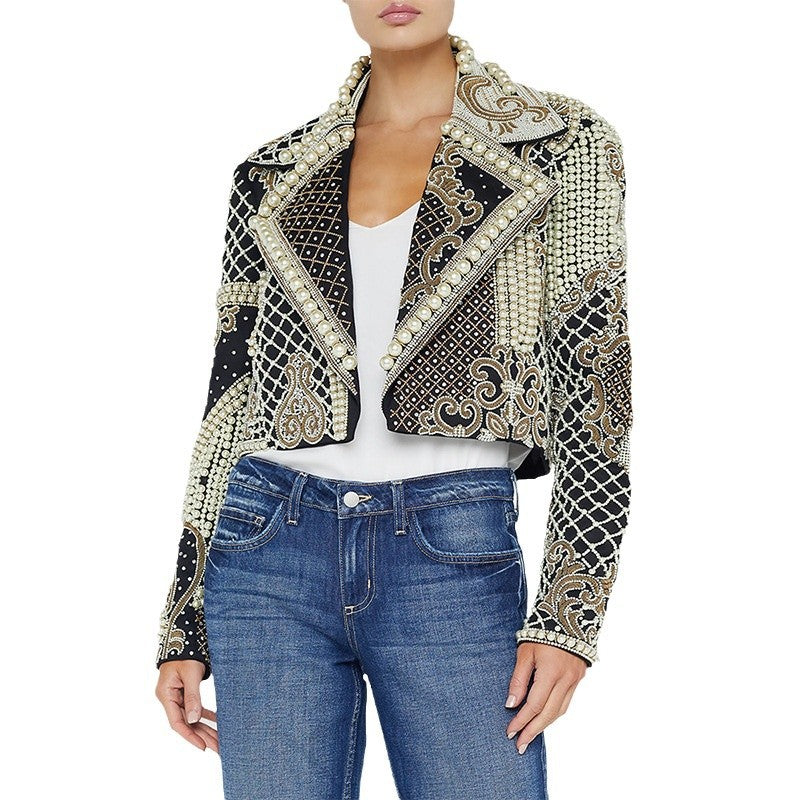 Stylish Embroidered Short Jacket
