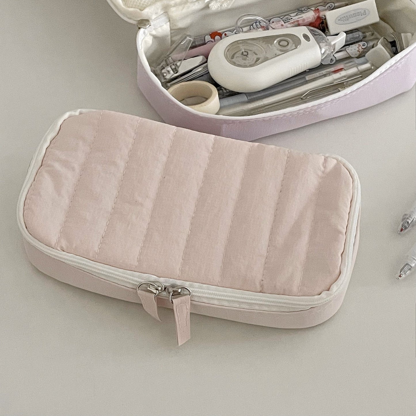Chic Macaron Pencil Case Large Capacity Storage Bag