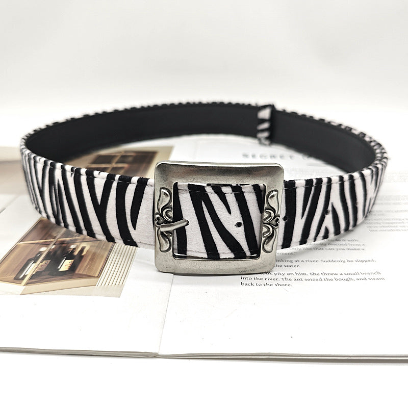 Leopard Zebra Punk Simple Belt