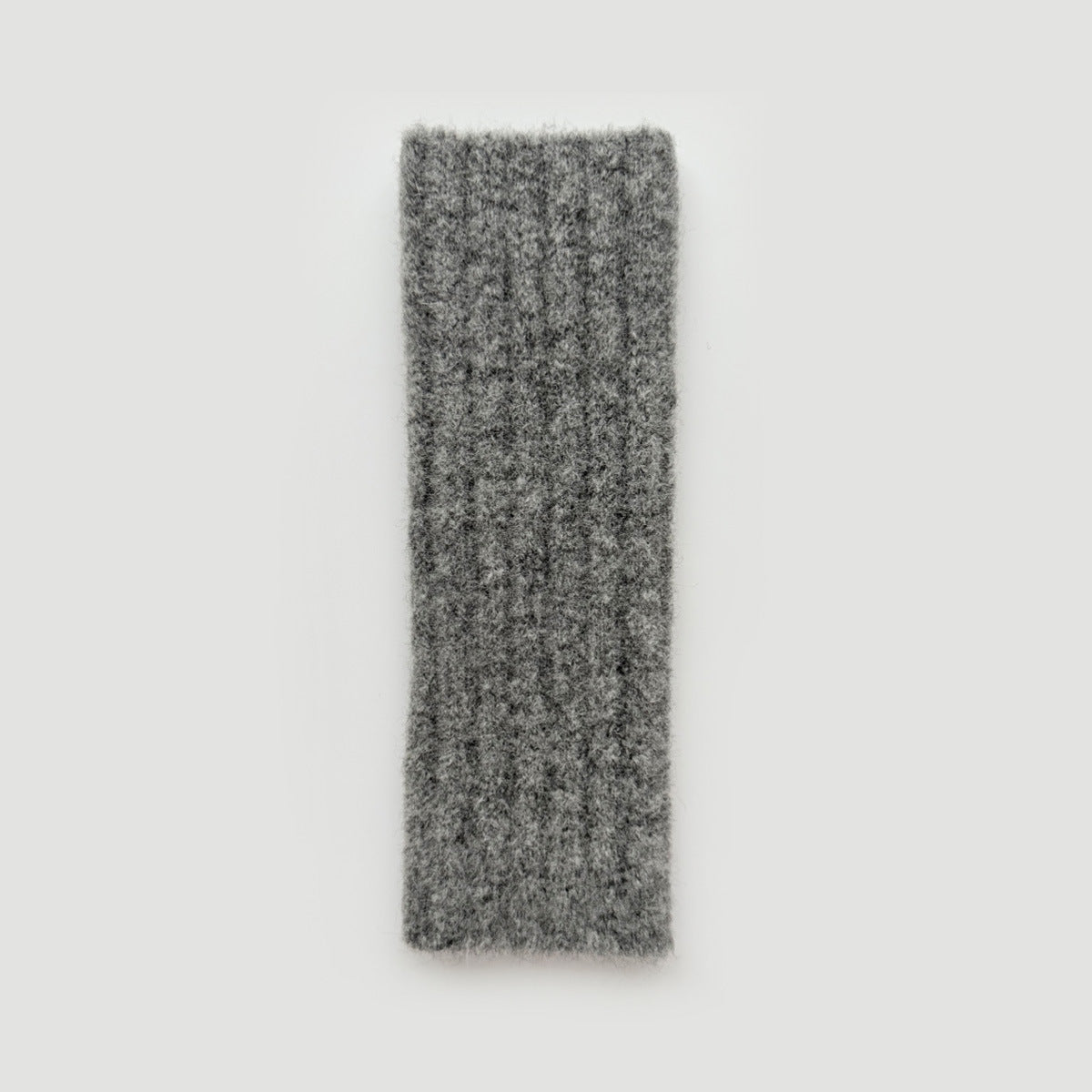 Knitted Fingerless Gloves Warm Wool Blend Solid Color Cozy Casual