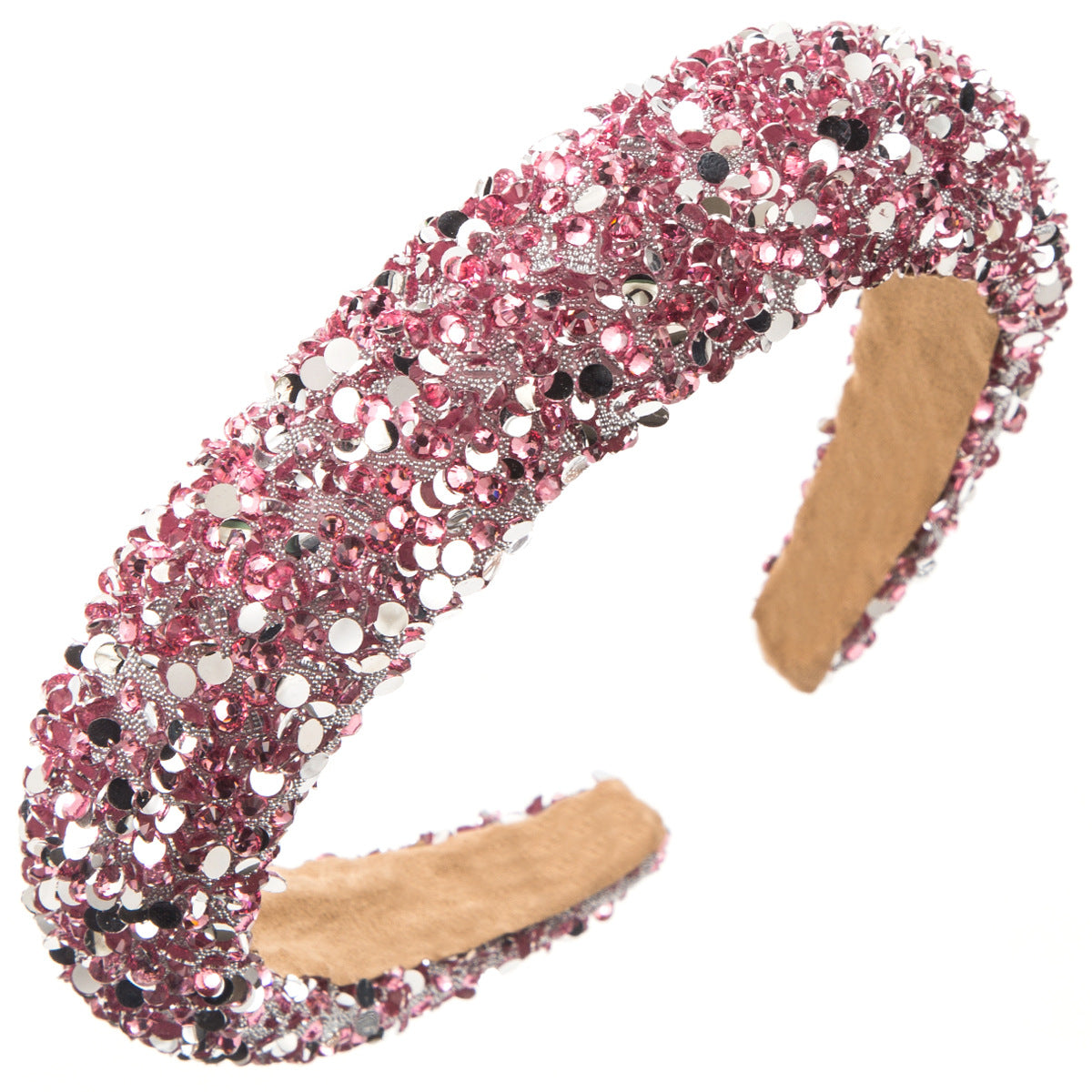 Fashionable Sparkly Sponge Headband for Women