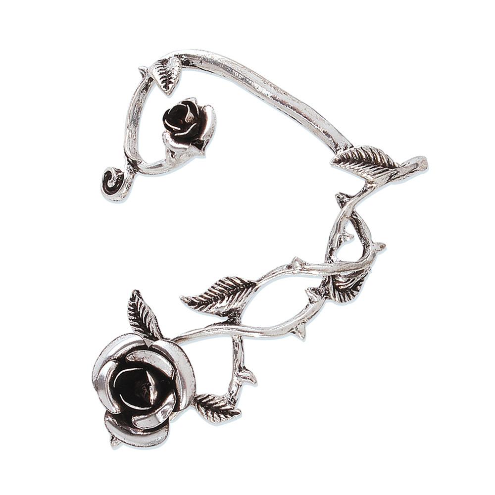 Retro Dark Earrings Enchanting Rose Exaggerated Earrings