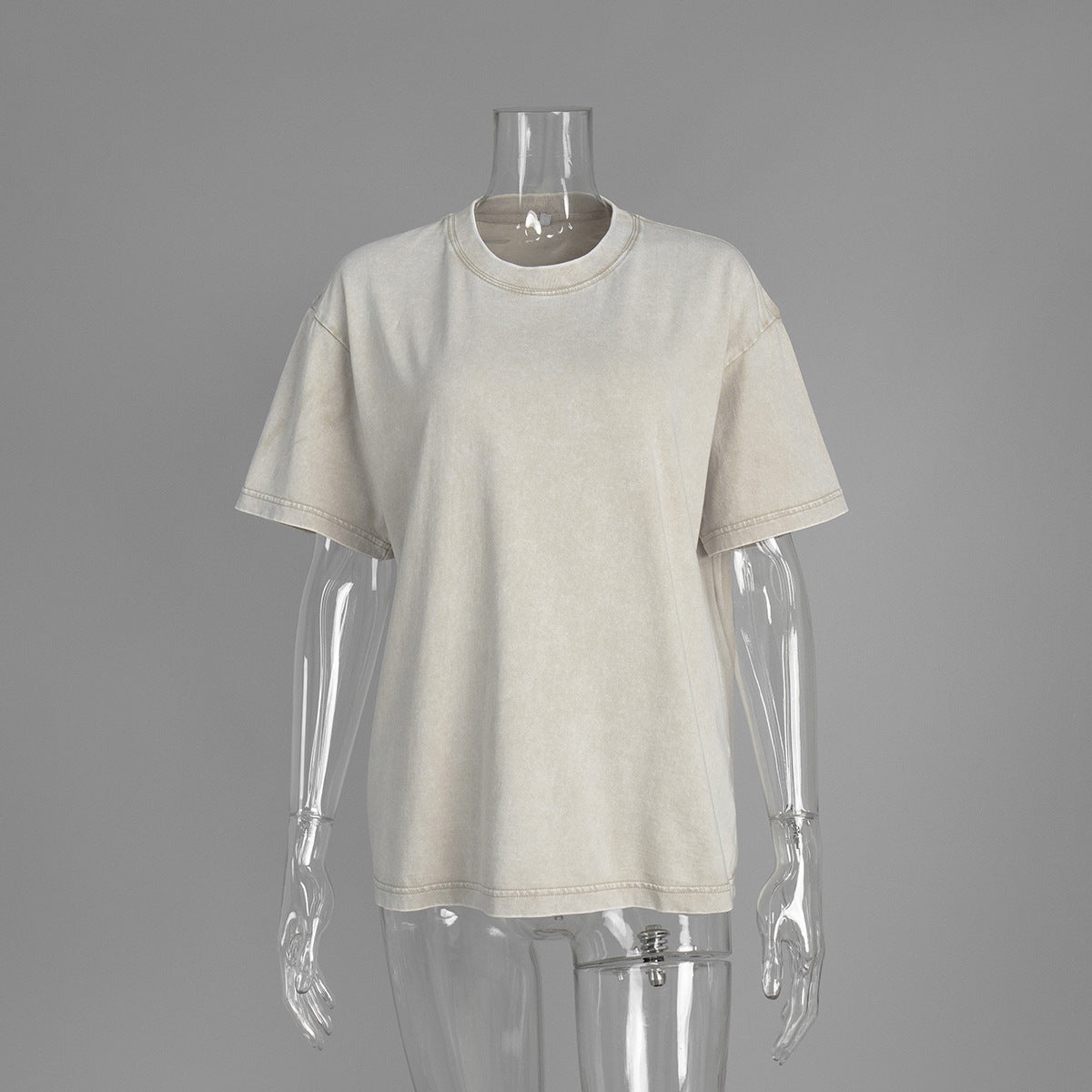 Washed Cotton Relaxed Fit Short Sleeve T-Shirt