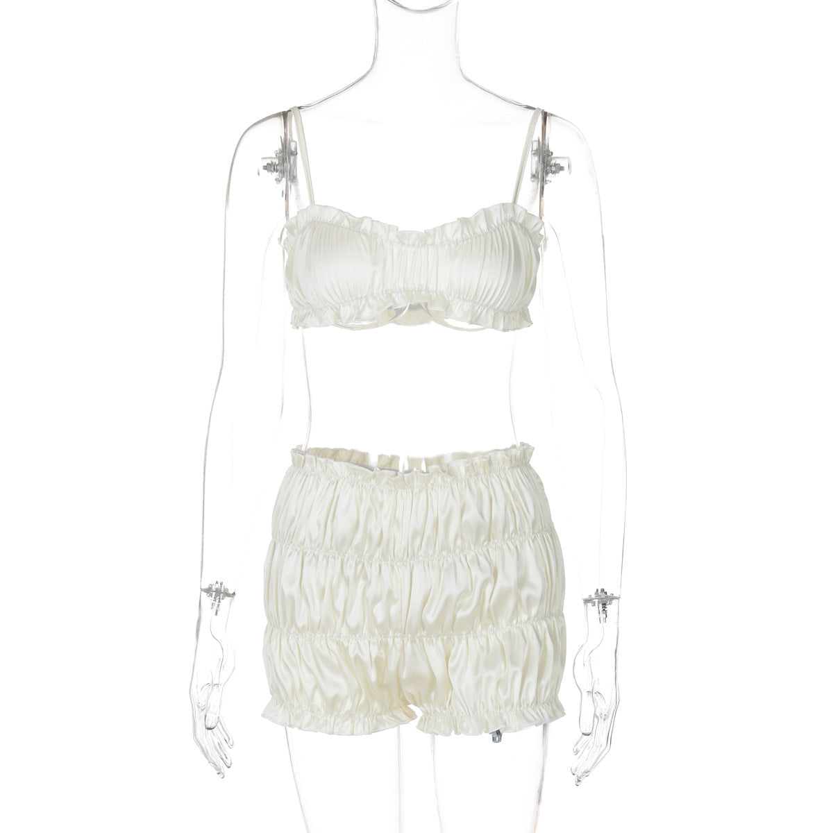 Slim Fit Sexy Strapless Romper Set
