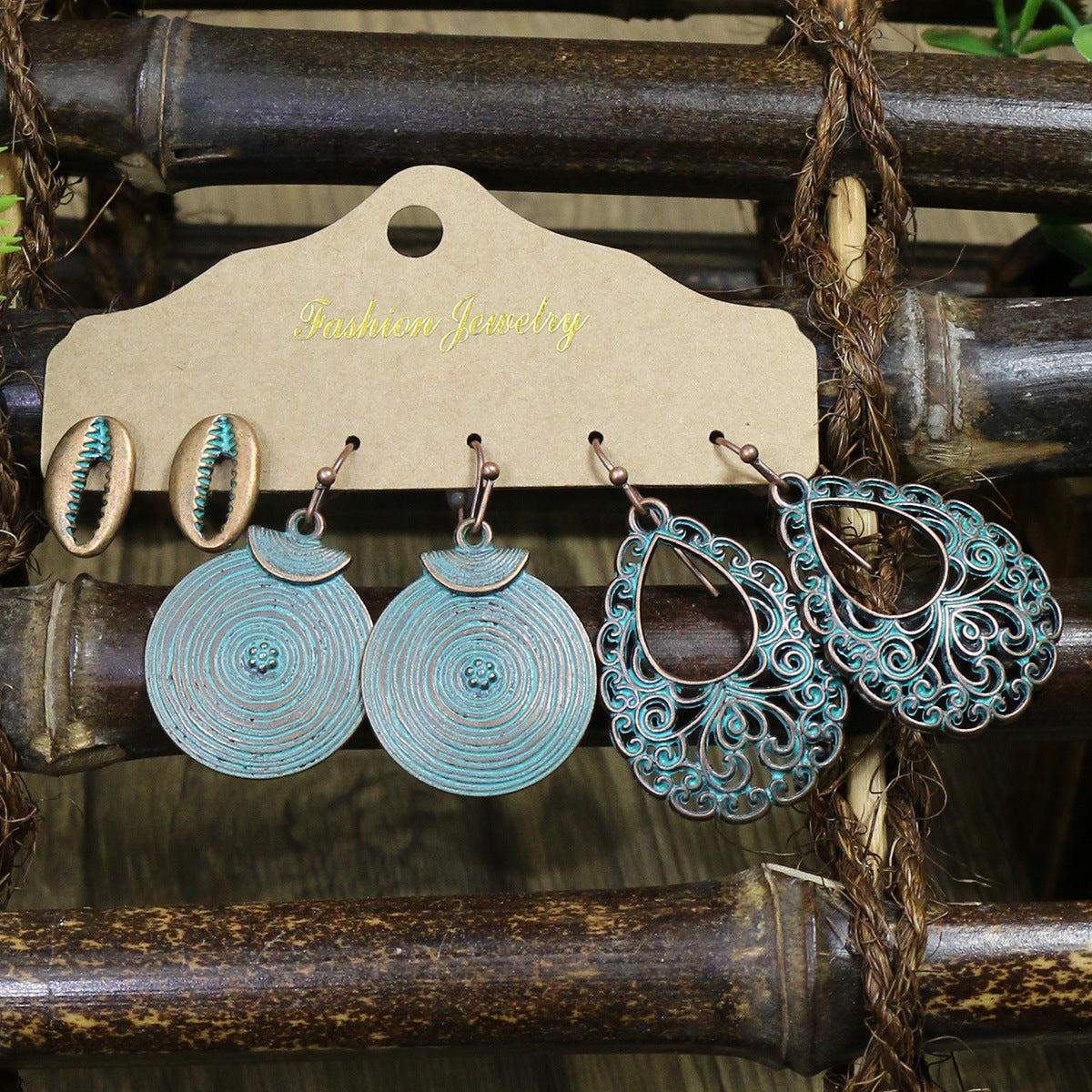 Boho Starfish Shell Earrings Vintage Style Ocean-Inspired Studs