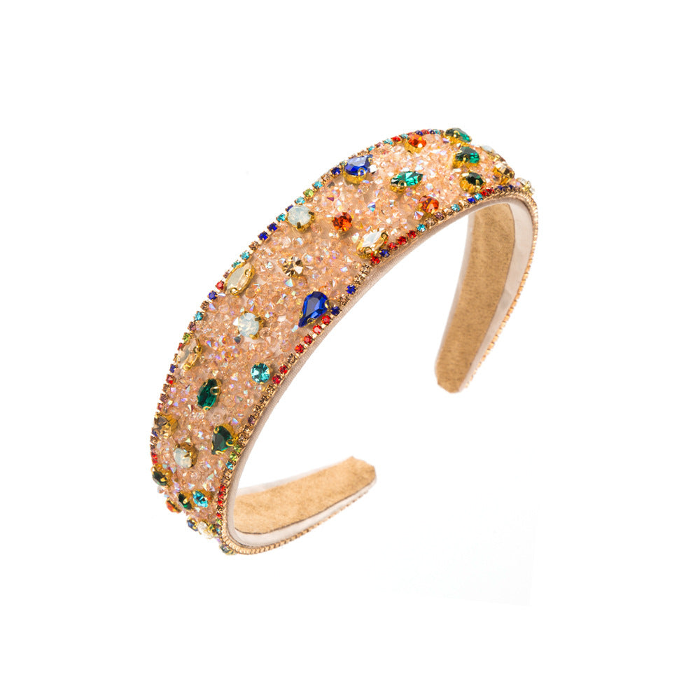 Baroque Crystal Hairband Retro Hair Accessory for Women