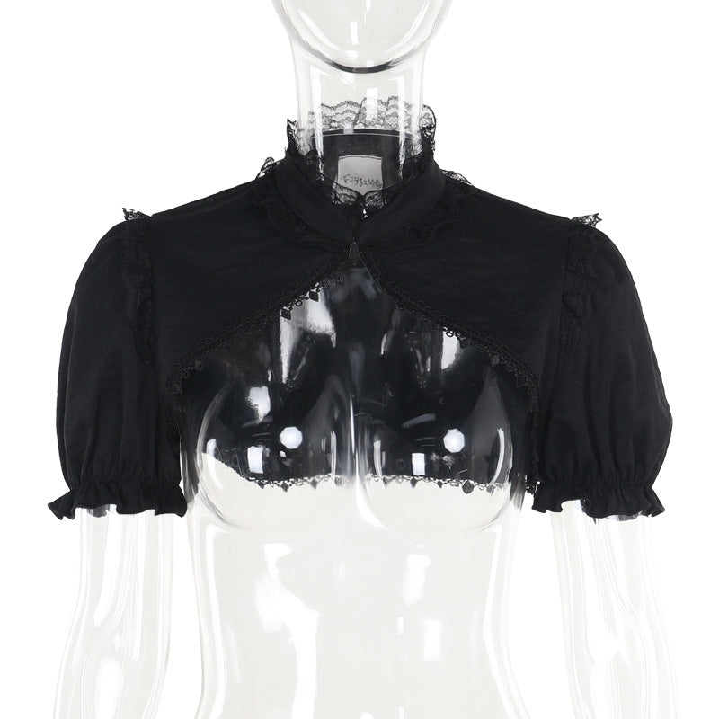 Sexy Dark Halloween Two-Tone Mini Dress
